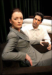 Lesley Manville and David Schwimmer