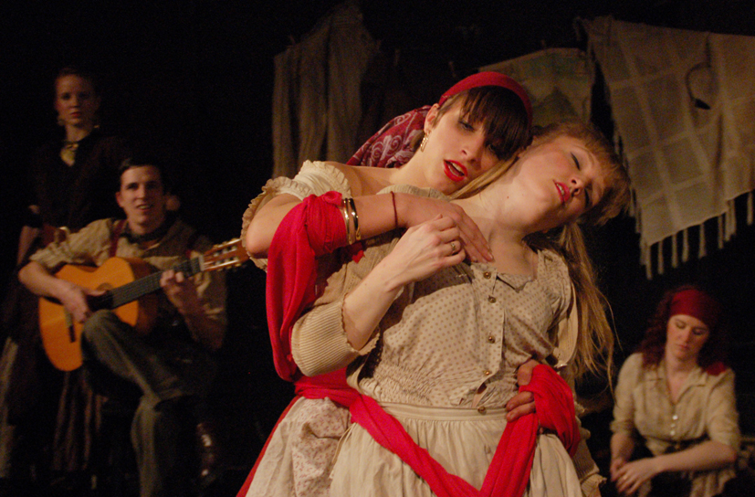 Abi Unwin-Smith and Annie Clarke in 'Dark Tales' 